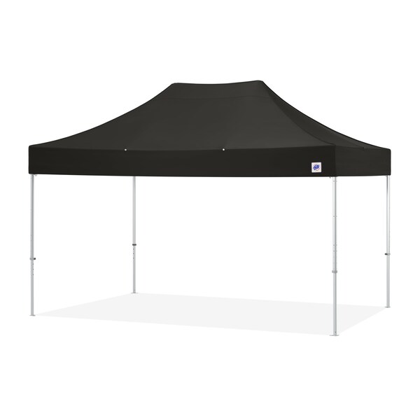 E-Z Up TAA Compliant Endeavor Shelter, 10' W x 15' L, Gray Aluminum Frame, Black Vented Top END3A15VTKMCBK - main